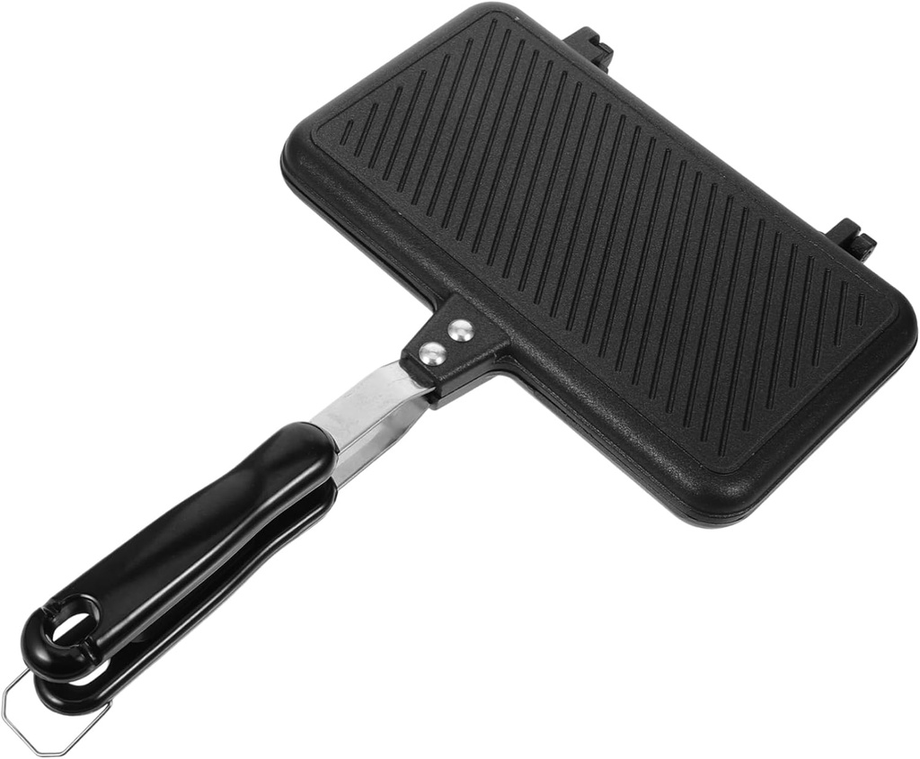 Multifunctional Sandwich Toaster Kitchen Waffle Machine Non-stick Coating Ergonomic Handle for Cafe