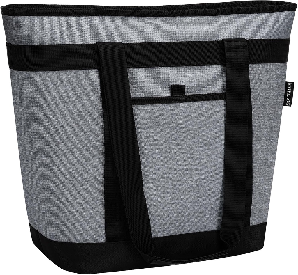 Insulated Cooler Bag, Reusable Grocery Bags for Hot/Cold Food, Thermal Food Delivery Bag for Beach, Travel, Picnics