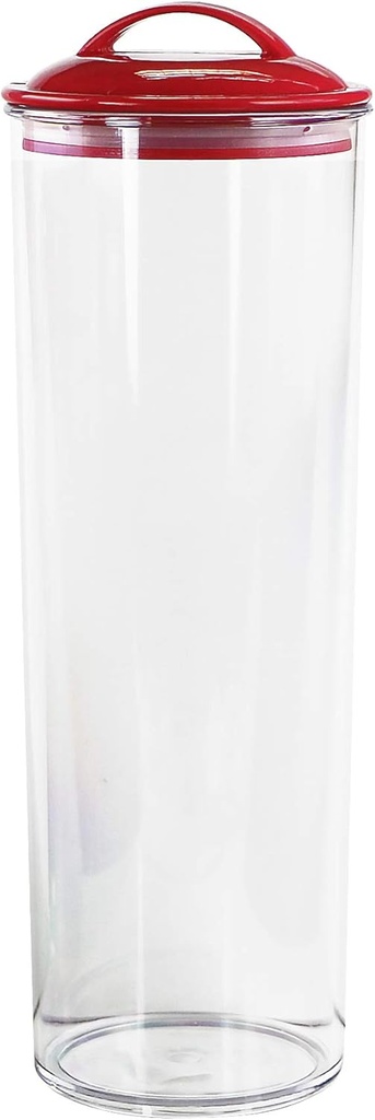 Calypso Basics by Reston Lloyd Acrylic Storage Canisters, Spaghetti, Red