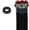 Garage Door Torsion Spring (0.218" Wire x 2" D x 24" L) with 1" Nylon Bushing | Right Hand Wound Replacement (Left Side)
