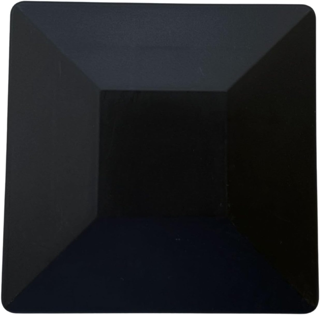 Nuvo Iron Rigid Plastic Post Cap, 6" x 6" - Black