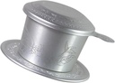 1 Set Vietnamese Coffee Dripper Aluminum Filter with Unique Pattern Design Portable Drip Coffee Maker for Home Office Camping and Travel Easy to Clean