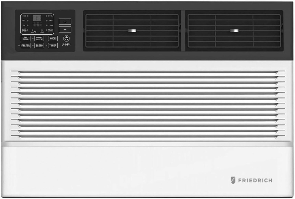 Friedrich Uni-Fit Smart Thru The Wall Air Conditioner with QuietMaster Technology for 8,000 BTU Cooling and 4,200 BTU Electric Heating (115 V)