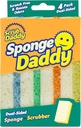 Scrub Daddy Sponge Daddy - Scratch-Free Multipurpose Kitchen & Dish Sponge - BPA Free & Made with Polymer Foam - Stain & Odor Resistant (4 Count)