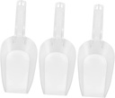 3pcs Multi-functional Food Scoops Thickened Acrylic Ice and Flour Shovels for Kitchen Use for Rice Cereals Dried Fruits and Pet Food