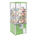 Pale Green Candy Gumball Vending Machine Lockable Twister Ball Dispenser with 4 Keys to Store Ball Diameter of 1.77-2.2in Put-in 4 Quarters Each Time Used-for Retail Shop 10.24 * 10.24 * 25.2in
