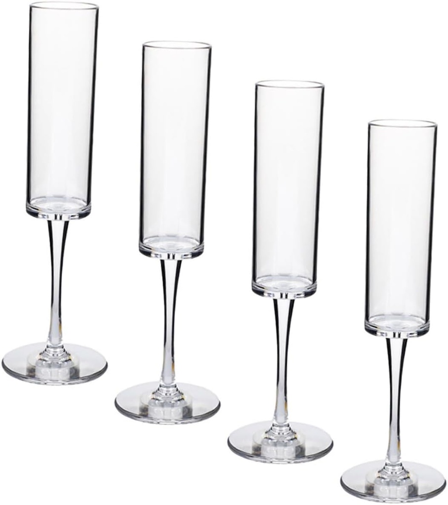 4pcs Inspired Flutes Bulk Shot Goblets Elegant Liquor Cups for Cocktail Parties