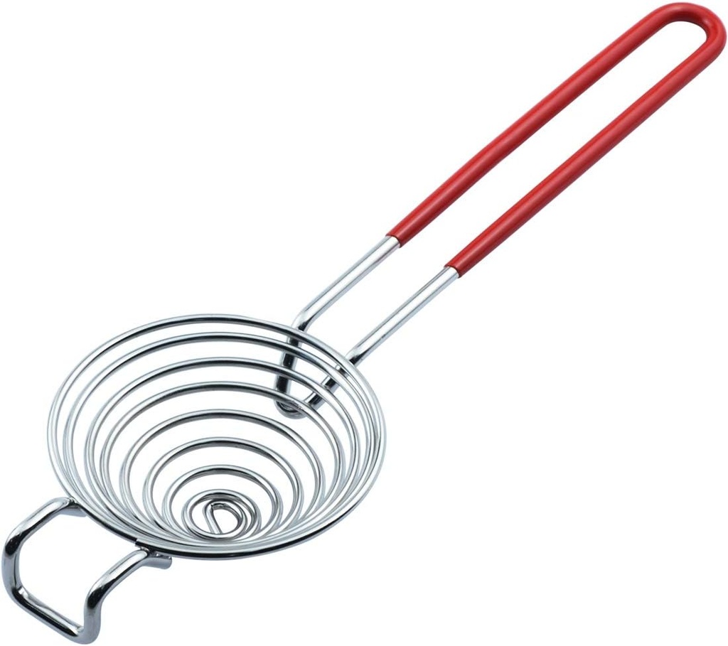CAMKYDE Egg Separator Food Grade Stainless Steel Egg Yolk White Separation Tool (Red)