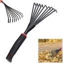 Hand Rakes,Leaf Grabber Rake,Lightweight & Efficient Leaf Picker, Heavy Duty Gardening Hand Tool with Ergonomic Handle,for Gardening Lawns Yard Outdoor Camping Shrub Grass Bush Grass Clippings