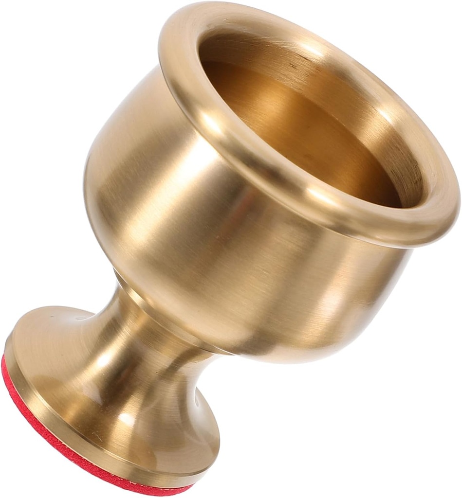 Brass Offering Cup Small Metal Goblet for Water Decorative Use Versatile Tabletop Buddhism Chalice for Worship and Home Decor and Easy to Clean