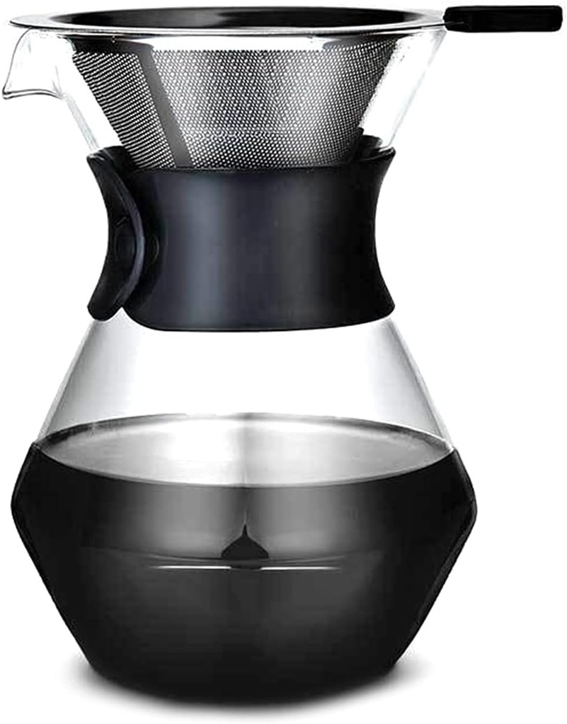 Coffee Pot Coffee Kettle 400Ml Glass Coffee Pot Dripper Moka Tea Maker Percolator Barista Tools Espresso Manual Kettle Perfect for Coffee Lover Coffee Pots