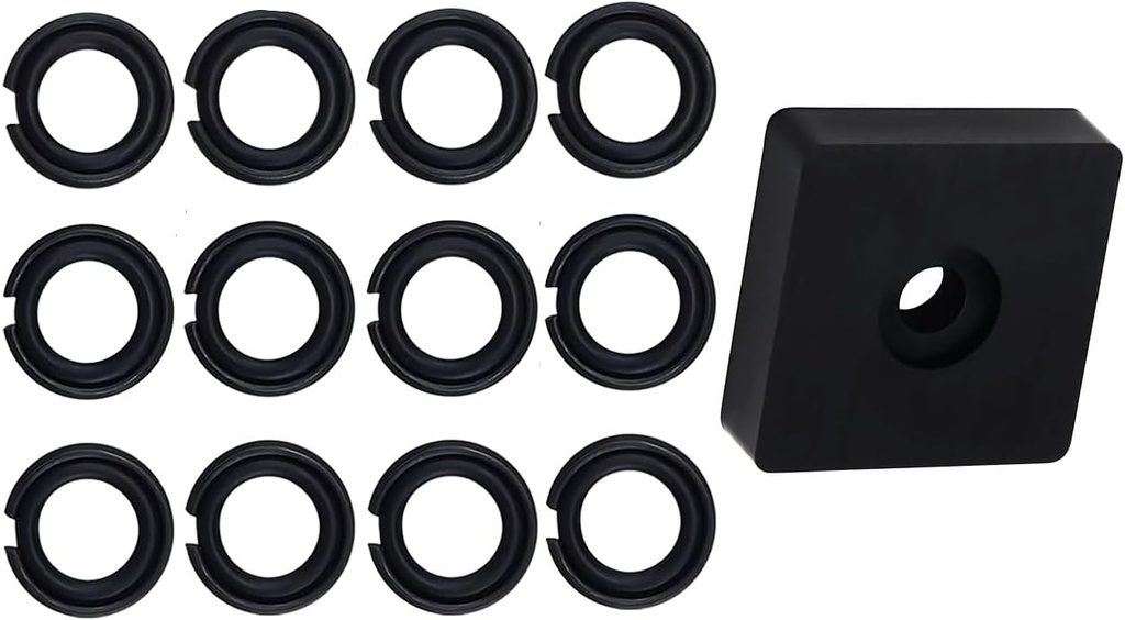 (12 Sets) 1/2" Impact Friction Ring Retaining Ring Clip with O-Ring for Mmilwwaukiiii Electric/Pneumatic Type Impact Wrench, Retainer Ring Anvil Install Tool Included