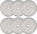 6 Pack French Press Replacement Filter Screens - 4 Inch Stainless Steel Mesh with Metal Center Ring for 34 Oz, 1000ml, 8 Cup French Press Coffee and Tea Makers
