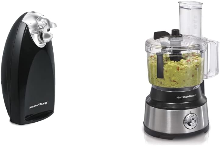 Hamilton Beach Electric Can Opener + Food Processor & Vegetable Chopper