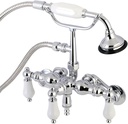 Kingston Brass AE422T1 Vintage Clawfoot Tub Faucet, 3-3/8", Polished Chrome
