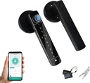 Fingerprint Door Lock, Biometric Door Lock, Fingerprint Door knob, Door Handle with Keypad, for Home Hotel Office Apartment Bedroom (Black)