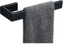 Hand Towel Holder, Towel Ring - Thicken SUS 304 Stainless Steel Towel Holder for Bathroom Wall, 8" Rectangular Modern Design Hand Towel Bar, Contemporary Hand Towel Rack - Matte Black
