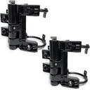Pair of Nationwide Industries Multi-Size Chain Link Self-Closing Hinges, Color Black