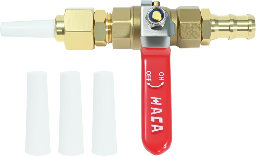 Ceramic Sandblasting Gun Kit, Sand Blasting Gun Kit, Sandblaster Gun Part with Three 3/32" ID(2.4mm) Nozzle Tip Replacements, Valve Type Sandblaster Gun for Rust Eliminating