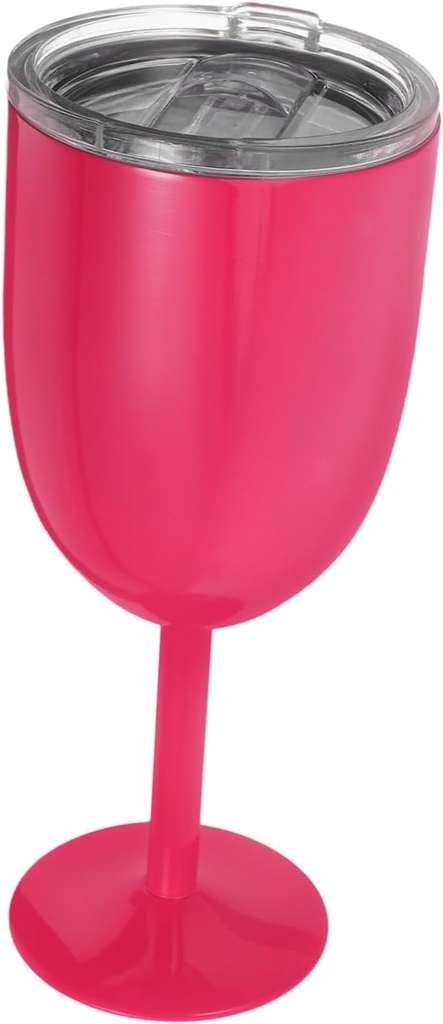 Birthday Wine Tumblers with Lid and Straw Stainless Steel Goblets 10oz Insulated Wine Glasses for Outdoor Gatherings