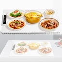 Portable Electric Warming Tray with Adjustable Temperature, Fast Heating Food Electric Warming Tray, Foldable Food Warmer Fast Heating Hot Plate Placemat, for Home, Buffets, Restaurants