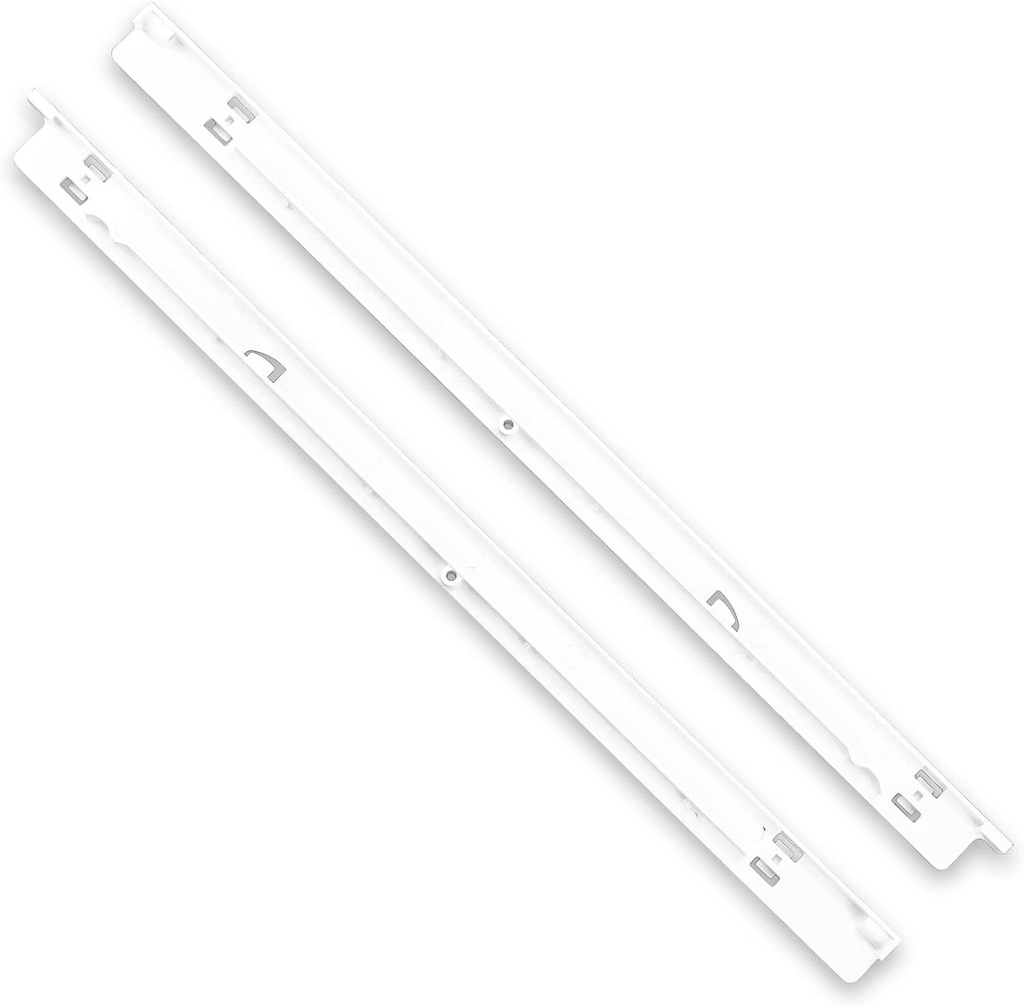 240530601 (Left) & 240530701 (Right) Refrigerator Pan Hangers Replacement, Drawer Slide Support Rail Fit for Frigi-daire and Ken-more Refrigerators Replaces# 240460401 240460501