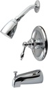 Kingston Brass KB531KL Tub and Shower Faucet, 6-3/4", Polished Chrome