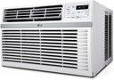 LG 8,000 Window Air Conditioner, 115V, 350 Sq.Ft. (14' x 25' Room Size), Quiet Operation, Electronic Control with Remote, 3 Cooling & Fan Speeds, Auto Restart, 8000 BTU, White