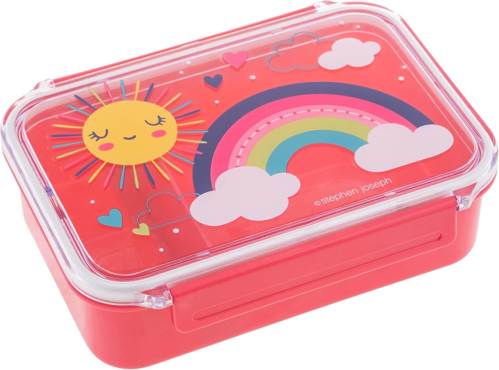 Stephen Joseph Rainbow Meal Holder, 7.125 in x 5.25 in x 2 in, Plastic, BPA Free, Dishwasher and Microwave Safe