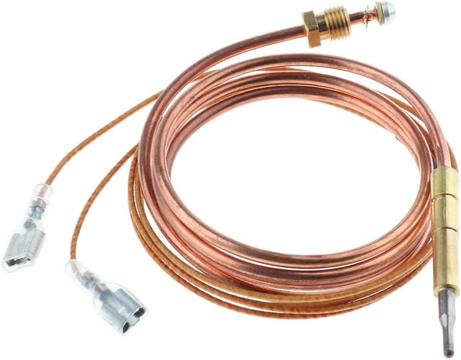 pistro 1.2m/4ft Universal Thermocouple Replacement for Furnace/Boiler/Heater/Fireplace, Long-Lasting