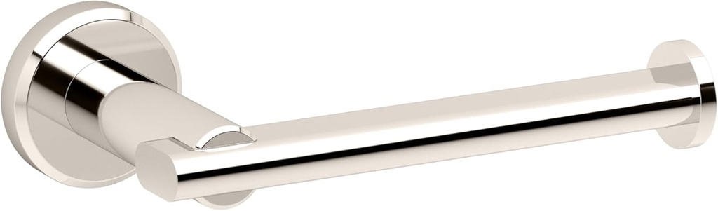 Gatco 5473 Locke Single Post Toilet Paper Holder, Polished Nickel