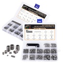 1150PCS Screws Assortment Kit, Standard Metric + SAE Stainless Steel Screws, Allen Head Socket Hex Grub Set Screws for Bathroom Fixtures, Towel Bar (M3-M8, 1/8"-40 to 5/16"-18)