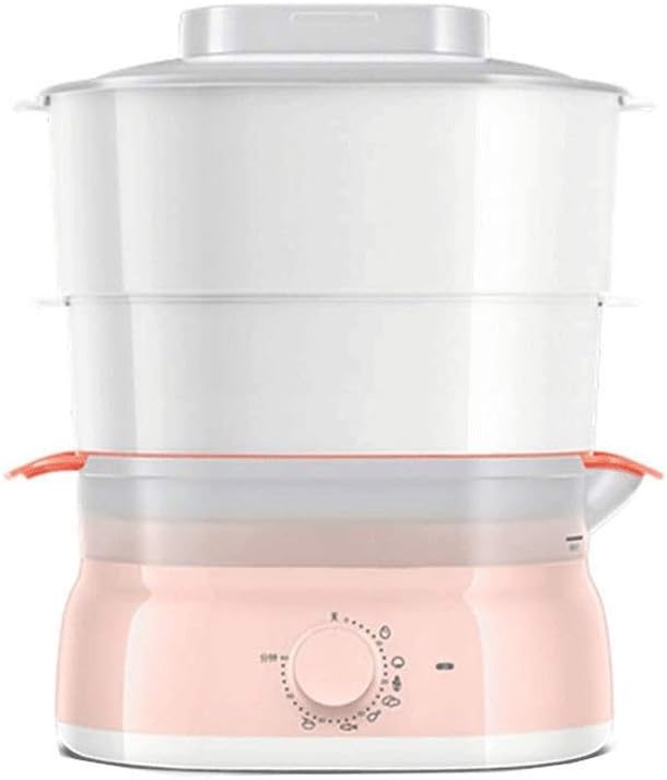 Steamer - Pink Digital Rice Cooker and Food Steamer Electric Food Heater, Food Steamer for Office and Home