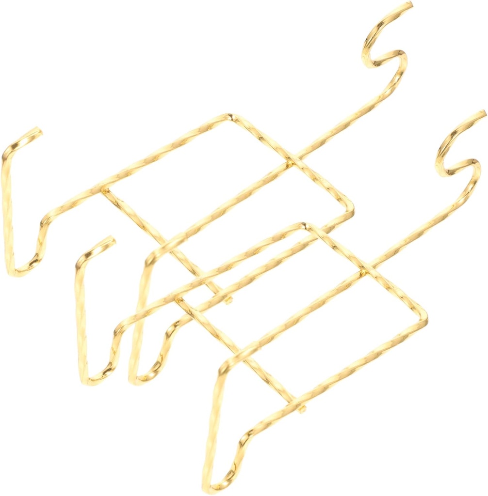 Alipis Elegant Iron Craft Coffee Cup Holder Plate Display Stand Stylish Home Accessory