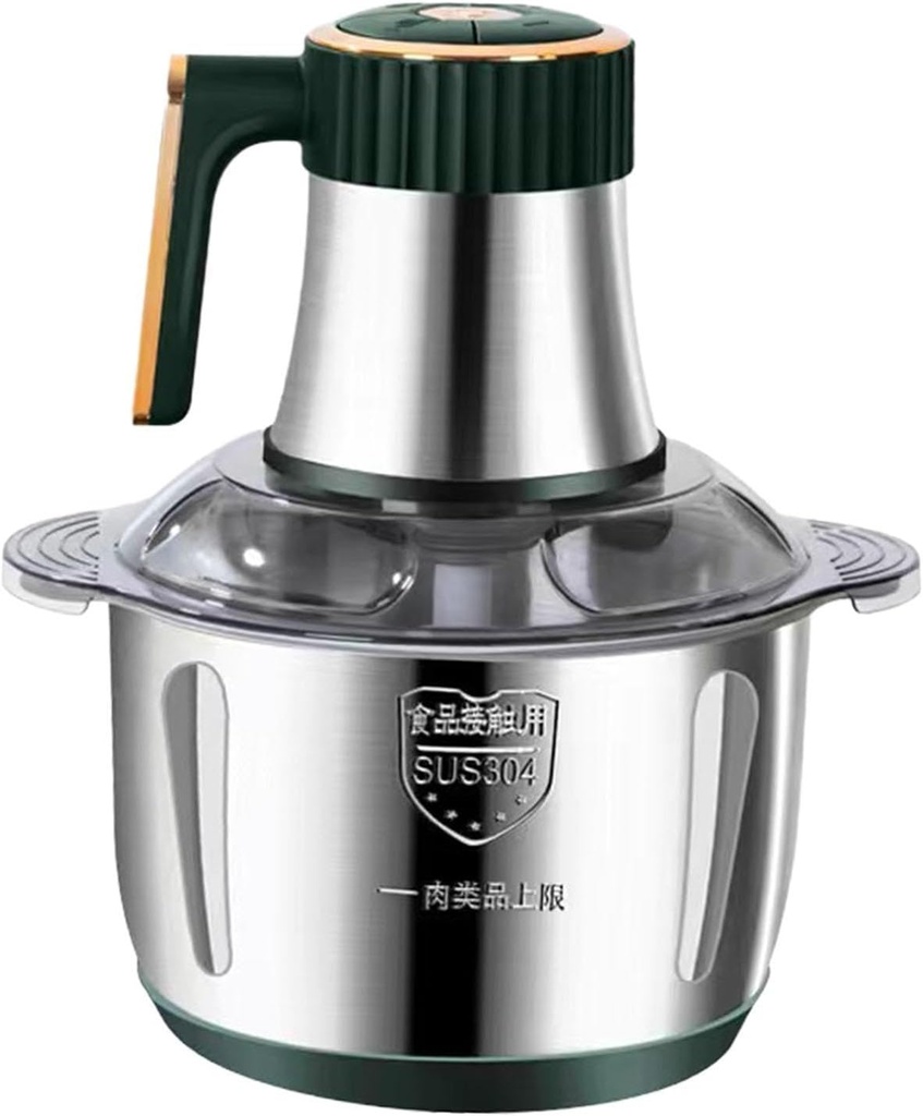 Powerful 5L Food Processor & Electric Meat Grinder - Automatic Mincer for Vegetables, Fish, Chicken & Nuts - Visible Design for Easy Use, Ideal for Home Cooking