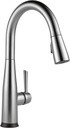 Delta Essa Touchless Kitchen Faucet with Touch Technology, Brushed Nickel Kitchen Sink Faucet with Pull Down Sprayer, Single Hole, Arctic Stainless 9113TL-AR-DST