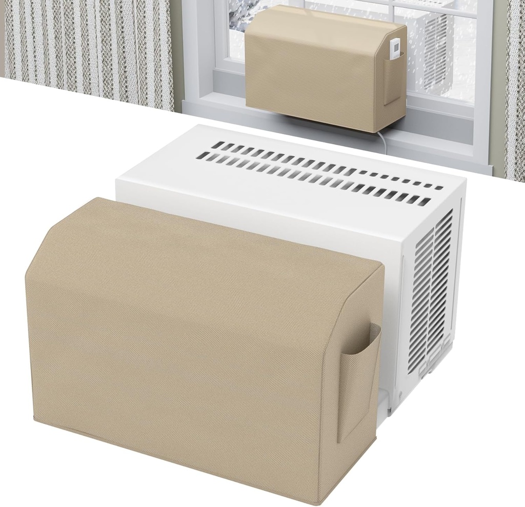 Forestchill Indoor Air Conditioner Cover, Compatible with Midea U-shaped Window AC Unit, Windproof & Dust Proof Indoor Window AC Cover with Storage Bag