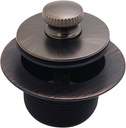 Westbrass D331-12A 1-1/2" NPSM Twist & Close Bathtub Drain Plug, Coarse Thread, Antique Bronze