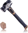Spec Ops Tools Engineering Hammer, 4 lb Sledge hammer with Removable Soft Mallet Cap & Bi-Material Shock Absorbing & Vibration Dampening Handle, 3% Donated to Veterans, Black/Tan