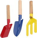 3pcs Gardening Tool Weeding Rake Shovel Trowel Vinyl Weeding Tools Garden Spade Hand Trowel for Transplanting