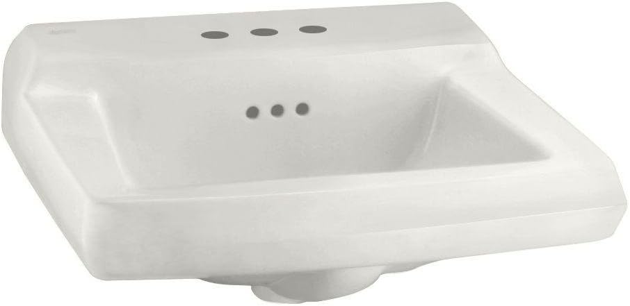 American Standard 0124.024.020 Comrade Wall Sink with Wall Hanger, White