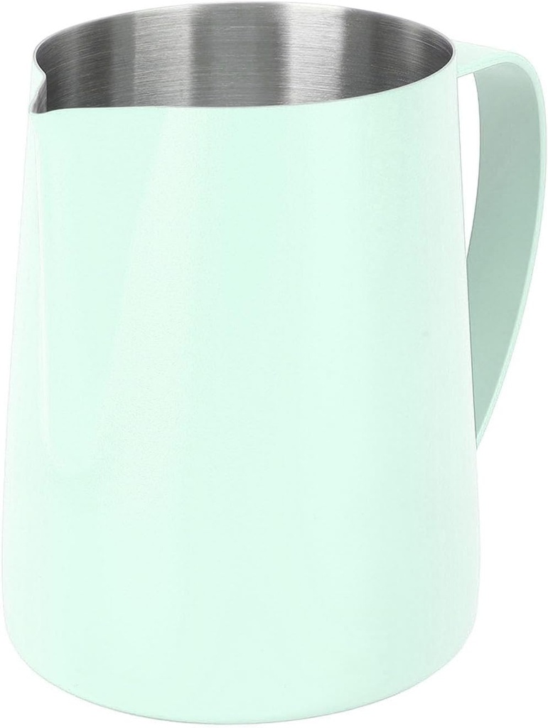 480Ml Coffee Frothing Cup, 304 Stainless Steel Milk Frother Jug, Milk Frothing Pitcher for Making Lattes, Milk Froth, Making Milk Tea, Etc (Green)