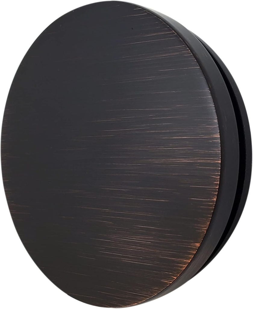 Westbrass D980R-12A Floating No-Hole Bath Waste Overflow Faceplate and Adaptor, Antique Bronze