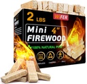 Mini Fire Stick, 4'' Kiln-Dried Pine Great Firewood for Wood Stoves, Tabletop Fire Pit, BBQ Grill, Pizza Oven, Solo Stove Accessories, BBQ Accessories, 2 lb Box