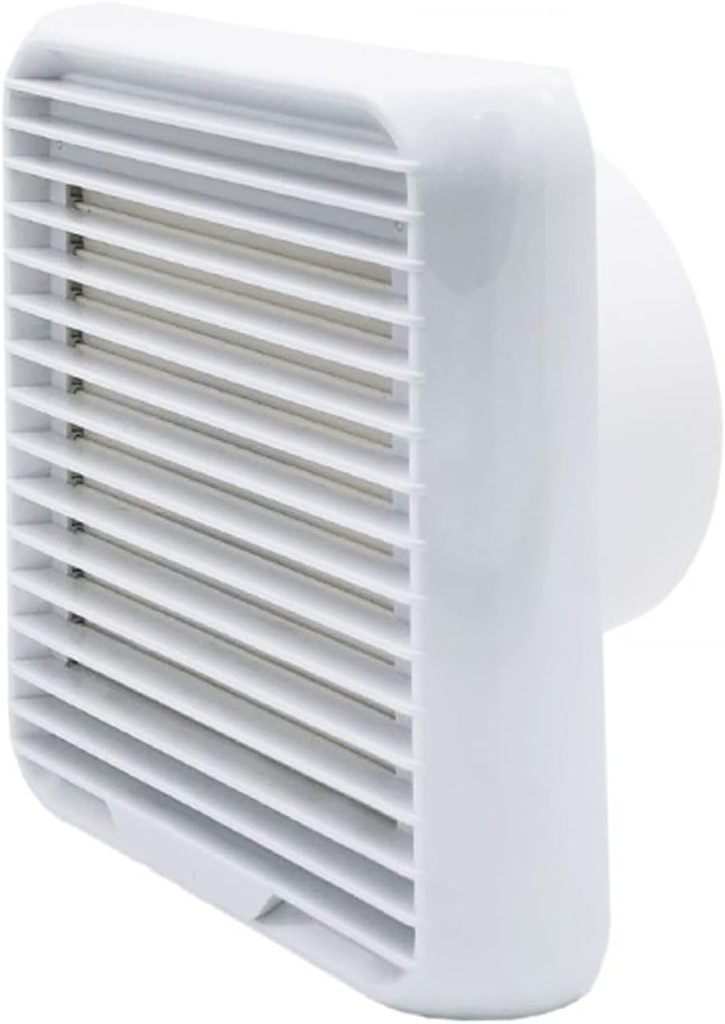 ventilation fan Bathroom Ventilator Fan Household Wind Pressure Shutter Type Exhaust Fan 8" Kitchen Range Fume Ventilator Fan With 7 Fan Blades, White, 23W, 47dB ventilating fan(Size:8 Inch)
