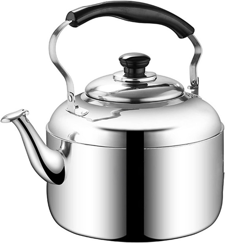 3L/3.2 Quart Whistling Tea Kettle for Stovetop, Stainless Steel Hot Water Kettle Tea Pot for Electric Hobs, Ceramic or Gas Stove, Teapot Mirror Polished for Easy Cleaning