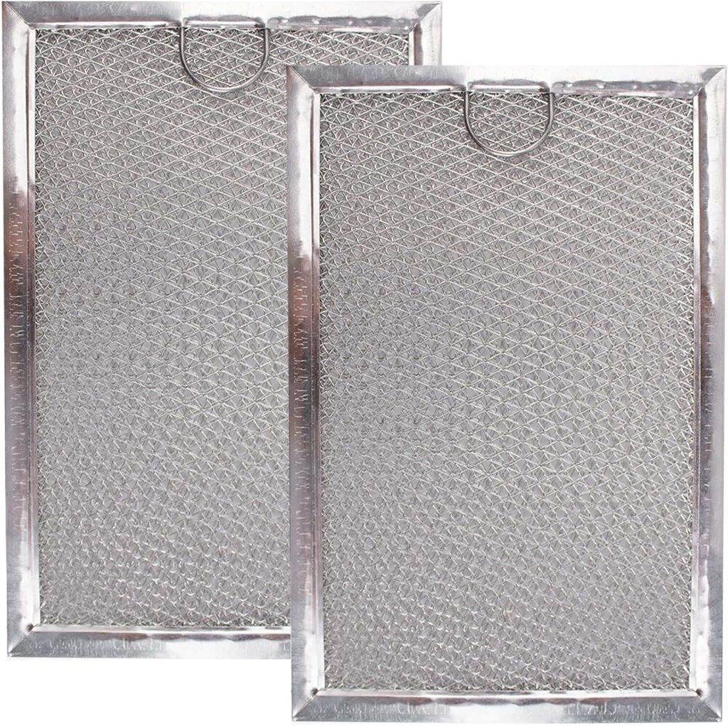 Microwave oven Grease Filter for G.EWB06X10309 WB06X10359 L.G 5230W1A012B Vent Replacement Filter 5 X 7-5/8 X 3/32 In (Pack 2)