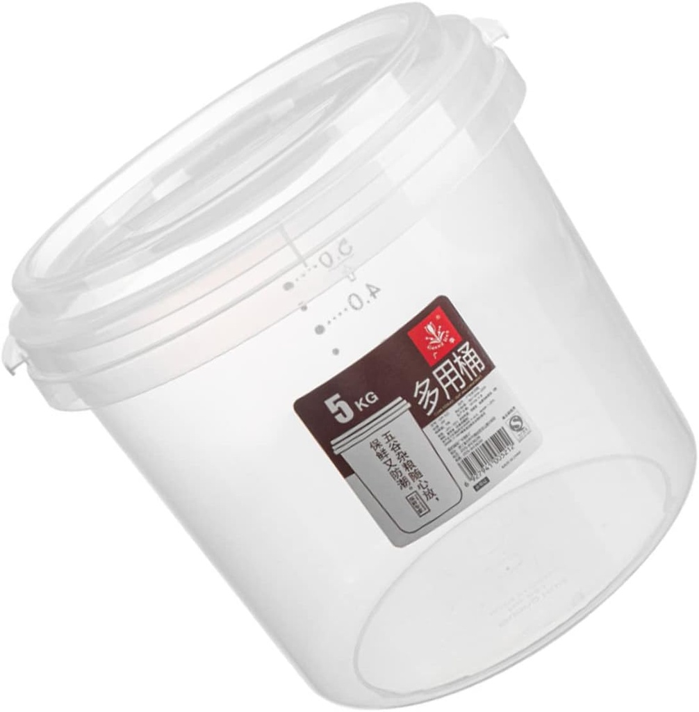 Zerodeko Rice Bucket Rice Storage Box Food Storage Sealed Canisters Chip Containers for Pantry