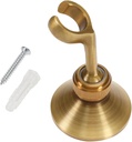 eMagTech Vintage Brass Shower Head Holder Wall Mount Experience Unique One-Hole Design A Touch of Style for Household Bathroom 9.5x6.5cm, can clip 2cm