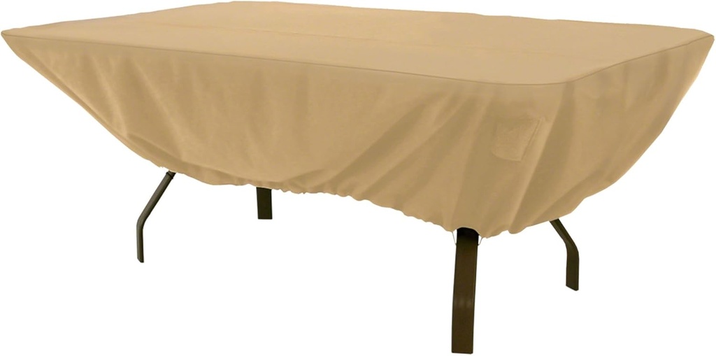 Classic Accessories Terrazzo Water-Resistant 72 Inch Rectangular/Oval Patio Table Cover, Outdoor Table Cover